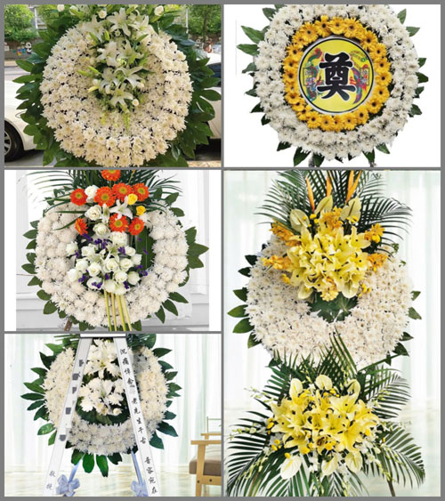 江西赣州定南县历市镇井坑村花圈速递